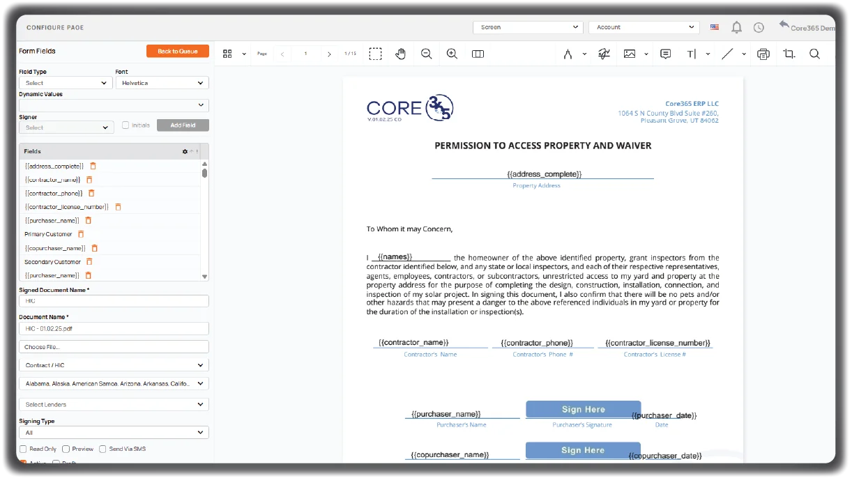 Document Creation & Electronic Signing