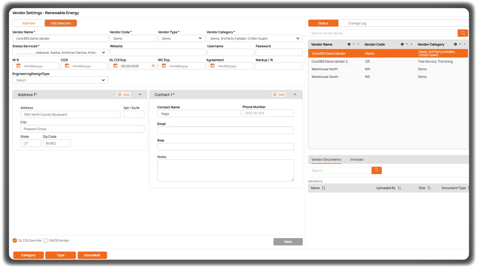 Unified Platform & Vendor Workflow Efficiency