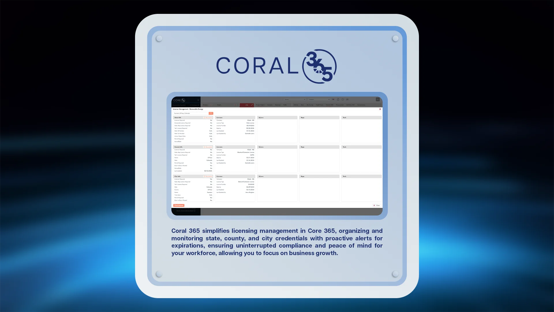 CORAL 365: The Complete Licensing Suite